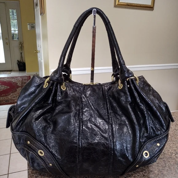 Juicy Couture Leather Black Shoulder Bag